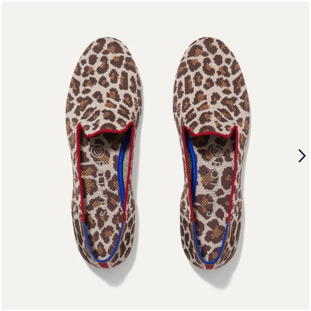 ❤️❤️Rothy’s “Mocha Spot” loafers - WORN ONCE . Gorgeous !! 🐆